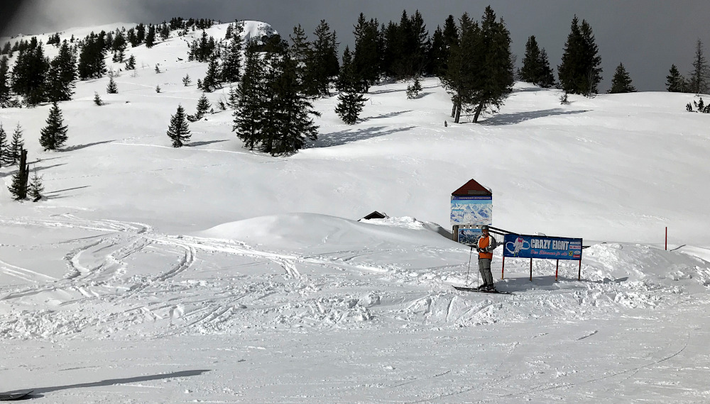 Skifahren als Anfänger - oben angekommen