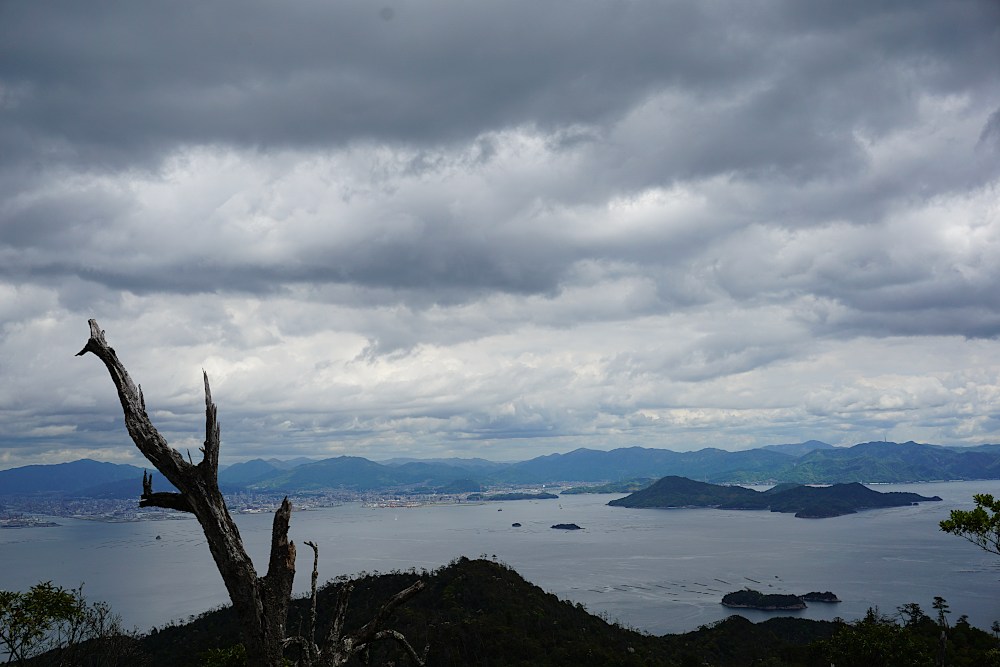 Japan_Miyajima_Wanderweg Mount Misen Meerblick